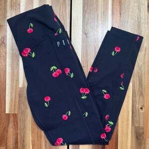 Victoria's Secret PINK Ultimate Cherry Print Leggings